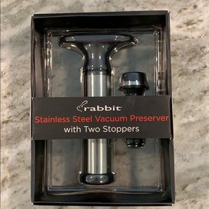 Rabbit stainless steel vacuum preserver